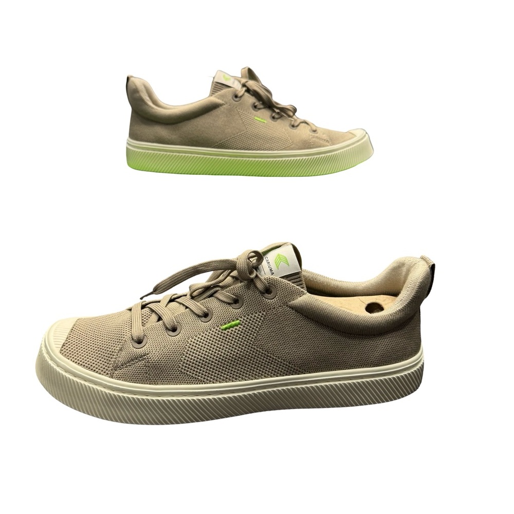 Cariuma IBI Low Sand Knit Eco Sneakers Mens 13 BNWT Sustainable Minimal Heat